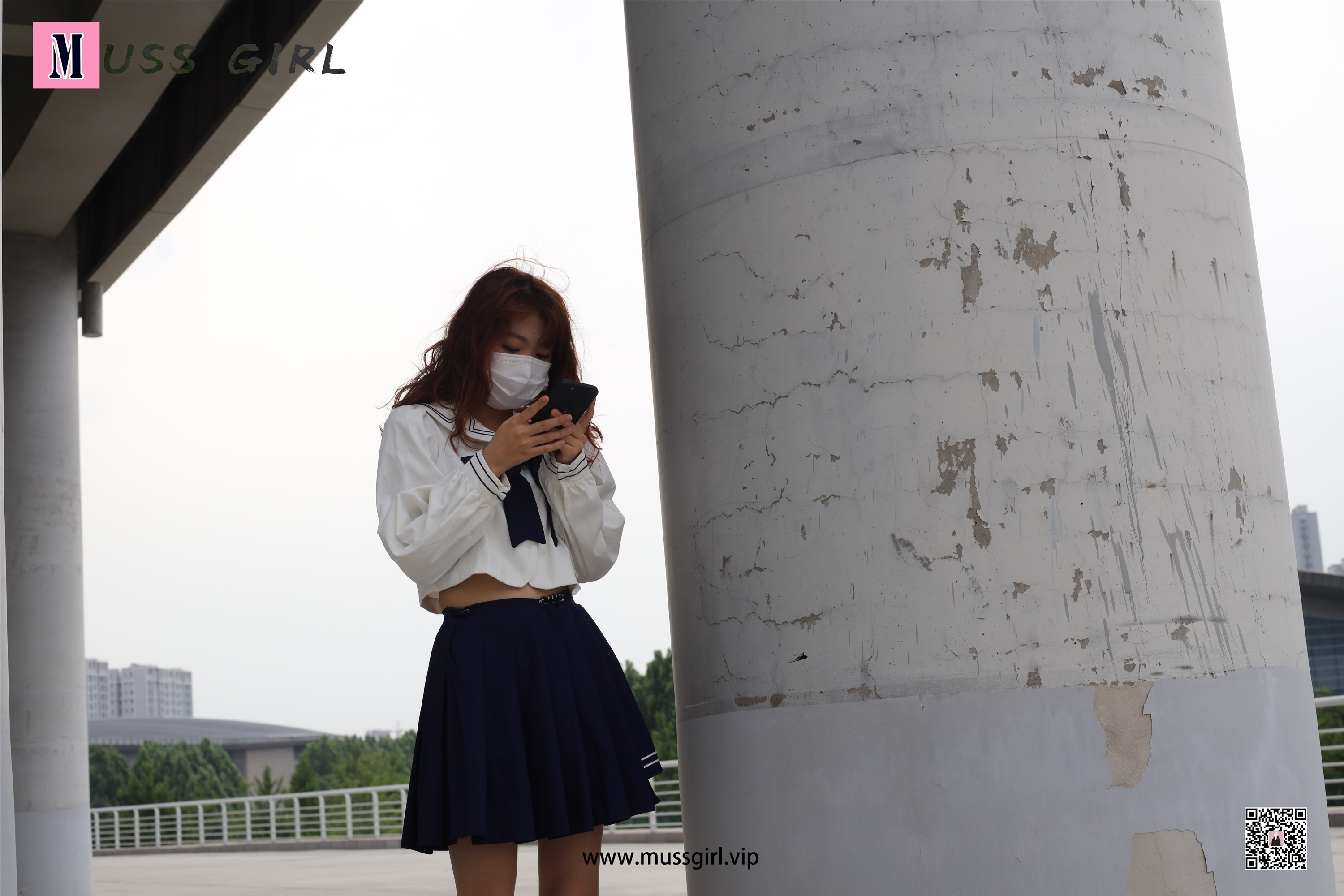 MussGirl慕丝女郎  NO.214 楼梯JK制服肉丝